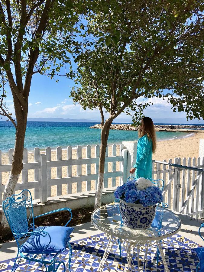 Byblos Mare-The Exclusive Beach Front Villa Skala Sotiros Exterior foto